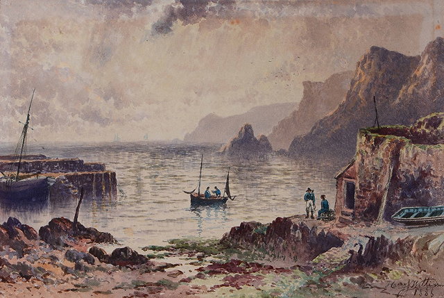 Appraisal: Harry J Williams British act - Boats and figures by