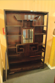 Appraisal: CHINESE ROSEWOOD DISPLAY UNIT