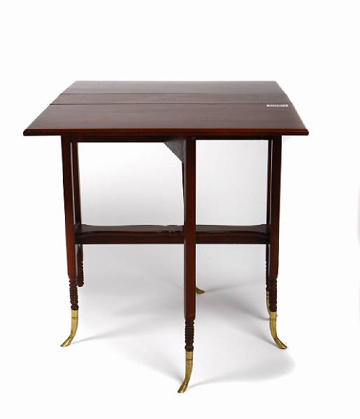 Appraisal: A Federal brass mounted mahogany table second quarter th century