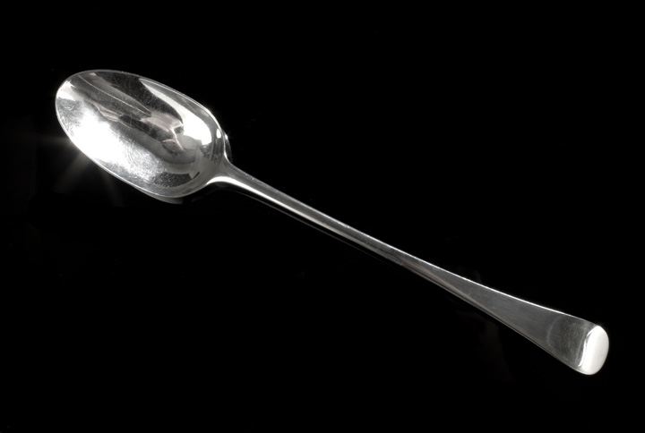 Appraisal: George III Sterling Silver Stuffing Spoon hallmarked London - by