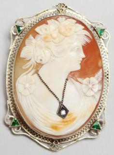 Appraisal: Diamond Antique possibly depicting the goddess Flora the figure with