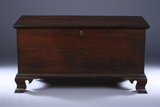 Appraisal: AMERICAN FEDERAL WALNUT BLANKET CHEST th century with later restorations