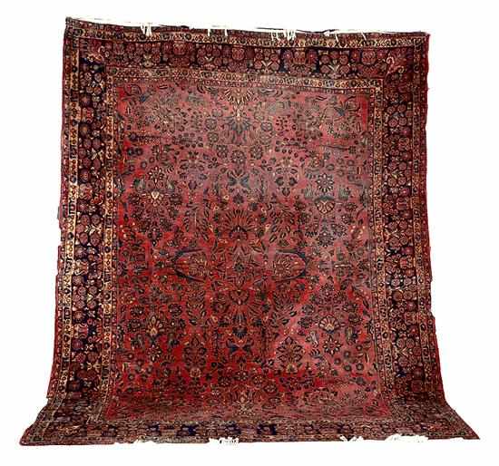 Appraisal: Persian Sarouk carpet ' '' x ' ''