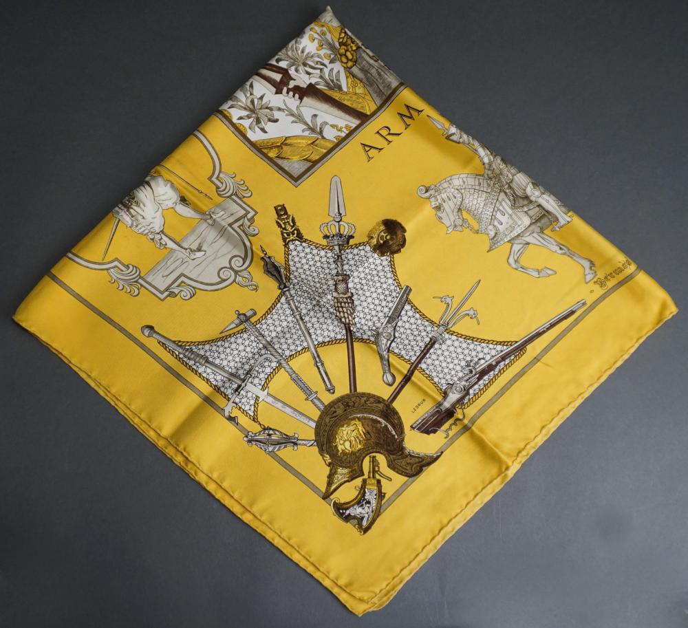 Appraisal: Hermes 'Armeria' Designed by Philippe Ledoux Silk Scarf