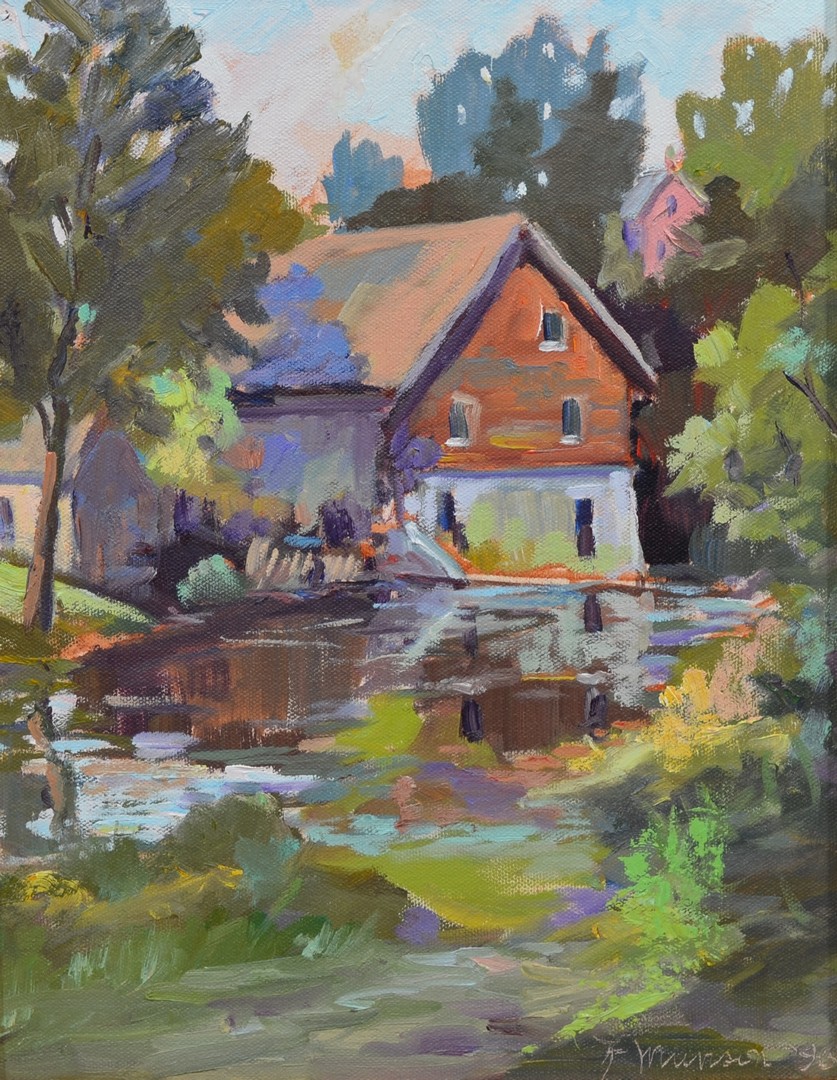 Appraisal: Frederick Munson American th Century oil on canvas Sciota Mill