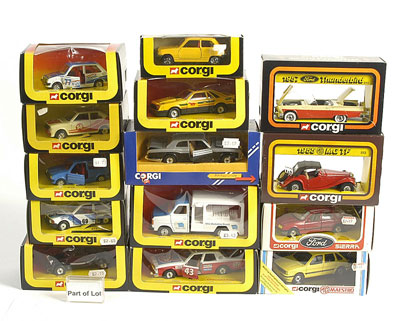 Appraisal: Corgi group of Cars - including x No Sierra Ghia