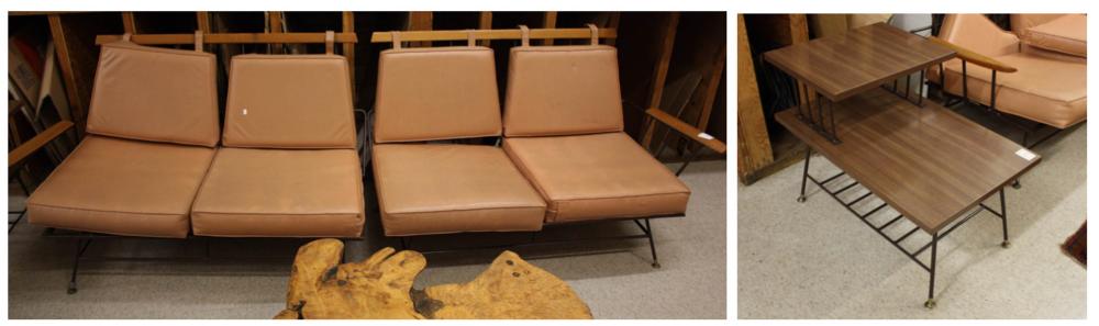 Appraisal: PAUL McCOBB DESIGN MID-CENTURY MODERN SECTIONAL SOFA WITH END TABLE