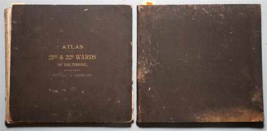 Appraisal: Atlases Two copies of Winfield W Thompson The Twenty-first and