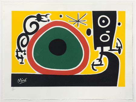 Appraisal: JOAN MIRO SPANISH - UNTITLED Screen-print signed in the plate