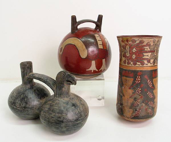 Appraisal: Property from the Estate of Clarence Sato A Chimu blackware