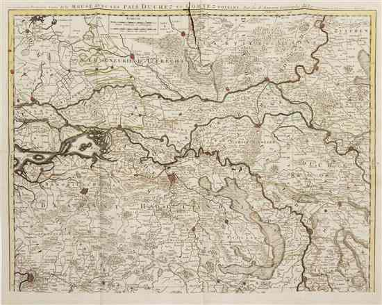 Appraisal: MAP A collection of various maps mainly seventeenth-century all folding