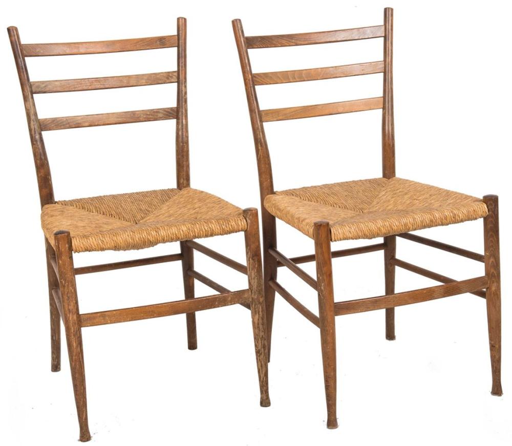 Appraisal: PAIR OF GIO PONTI ITALIAN SIDE CHAIRSProvenance The Estate of