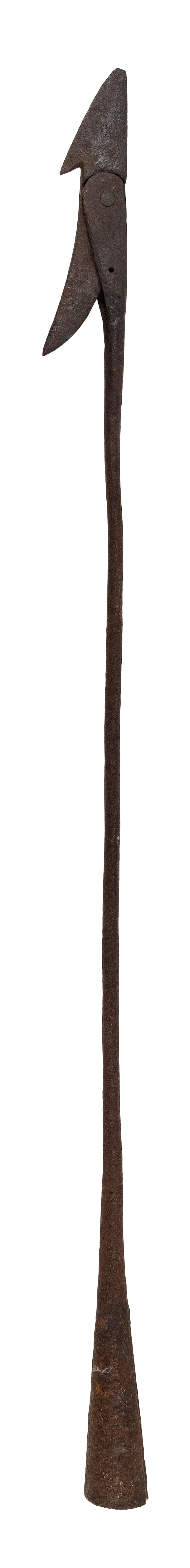 Appraisal: TOGGLE-HEAD TEMPLE-TYPE IRON NEW BEDFORD MASSACHUSETTS MID- TH CENTURY LENGTH