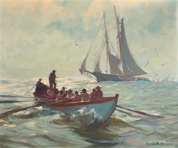 Appraisal: GRUPPE EMILE ALBERT American - ''On Fish'' The Grand Banks