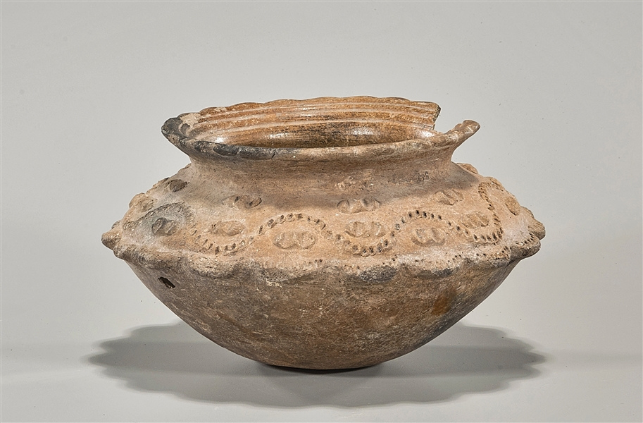 Appraisal: Pre-Classic period Pre-Columbian bowl probably from Tairona incised geometric design