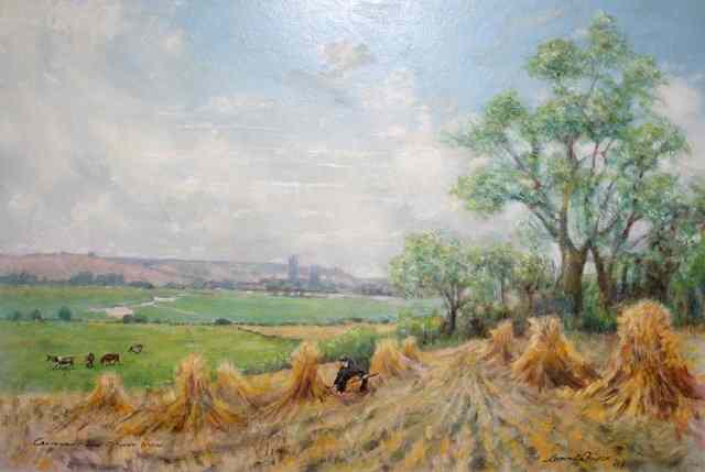 Appraisal: Lional Rouse - 'Canterbury from Sturry Woods' signed dated '