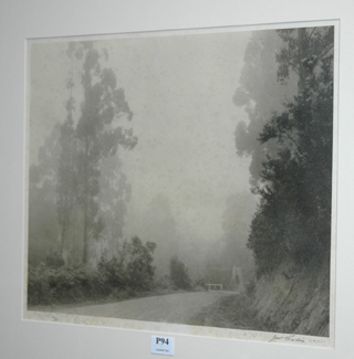 Appraisal: JOHN EATON AUSTRALIAN BUSH SCENE BLACK AND WHITE PHOTOGRAPH