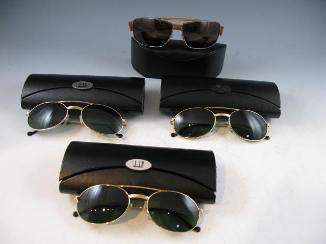 Appraisal: Four Designer Men's Sunglasses three pairs by Dunhill in original