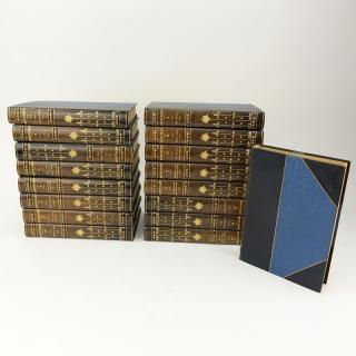 Appraisal: Guy de Maupassant Half Moroccan Leather Cover Books Volume -