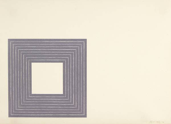 Appraisal: Frank Stella American born Hollis Frampton from Purple Series A