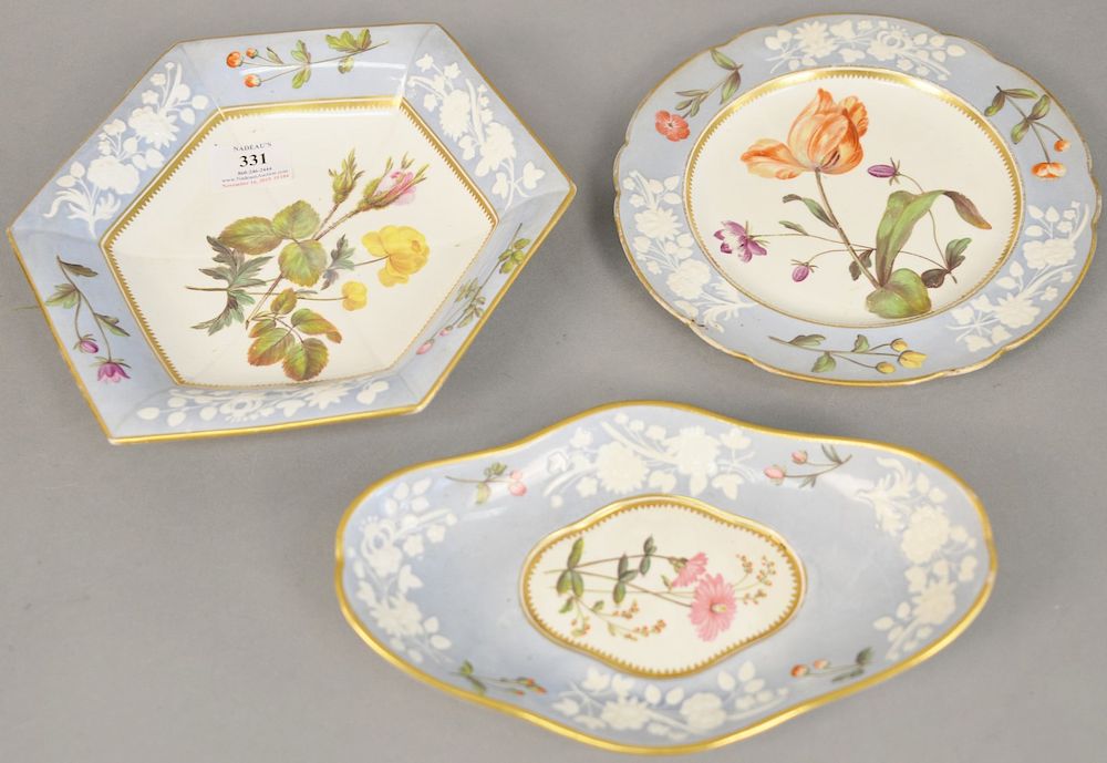 Appraisal: Nineteen piece lot to include early English spode dessert set