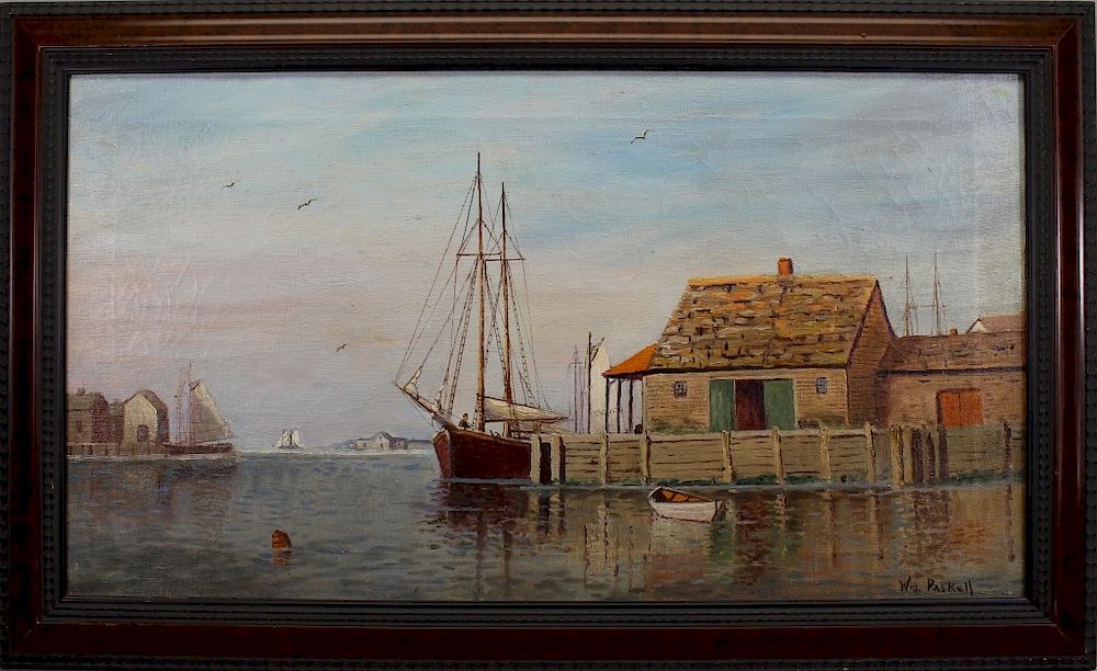 Appraisal: William Paskell - William Paskell - Oil on canvas painting