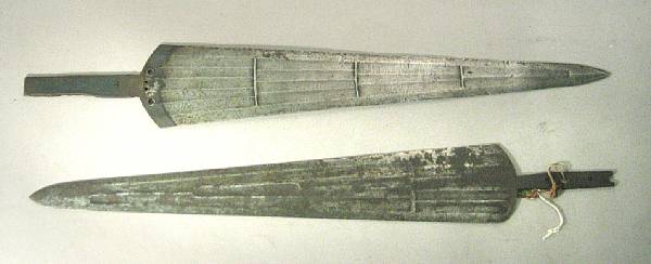 Appraisal: A lot of two cinquedea blades in th century style