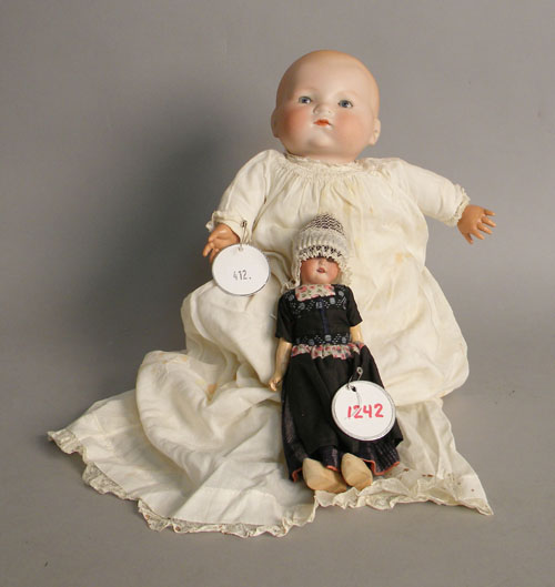 Appraisal: Two Armand Marseille porcelain dolls late th c h and