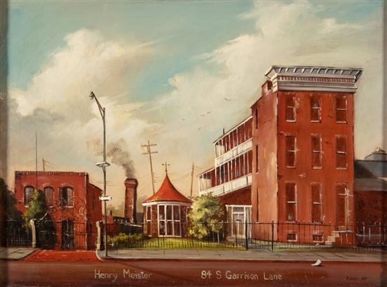 Appraisal: Melvin Miller American - S Garrison Lane oil on masonite