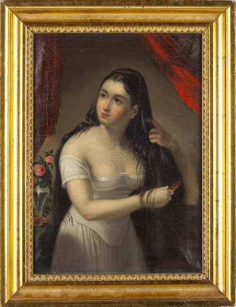 Appraisal: att Lam Qua - Chinese Export Portraitoil on canvas of