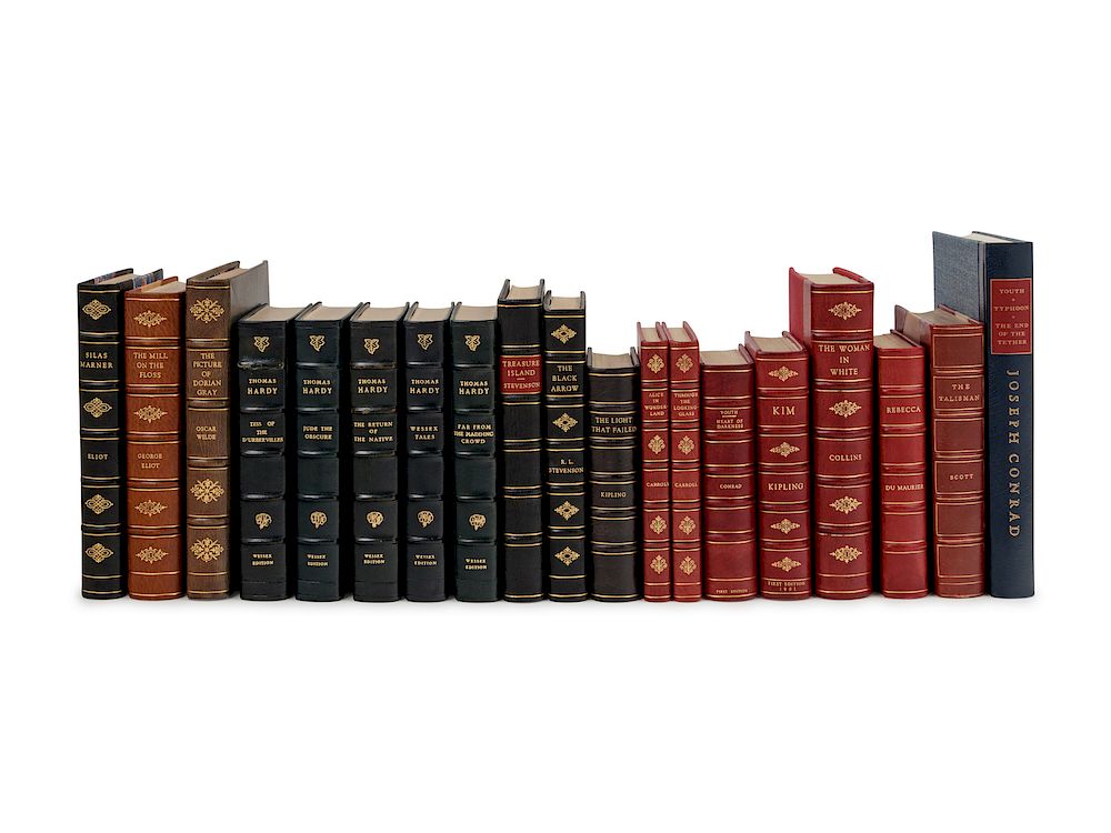 Appraisal: BINDINGS - BRITISH LITERATURE A group of works in volumes