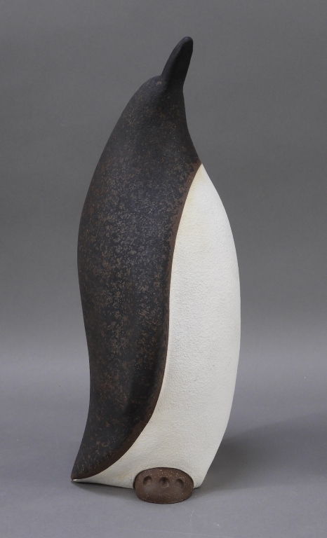 Appraisal: JOHN H SEYMOUR CONTEMPORARY STONEWARE PENGUIN Connecticut - Modernist rendition