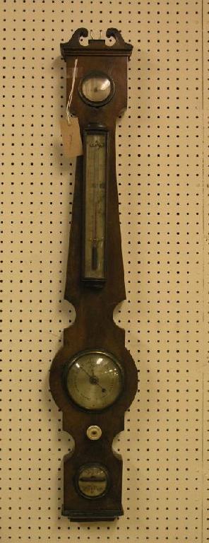 Appraisal: An early th century mahogany wheel barometer by G E