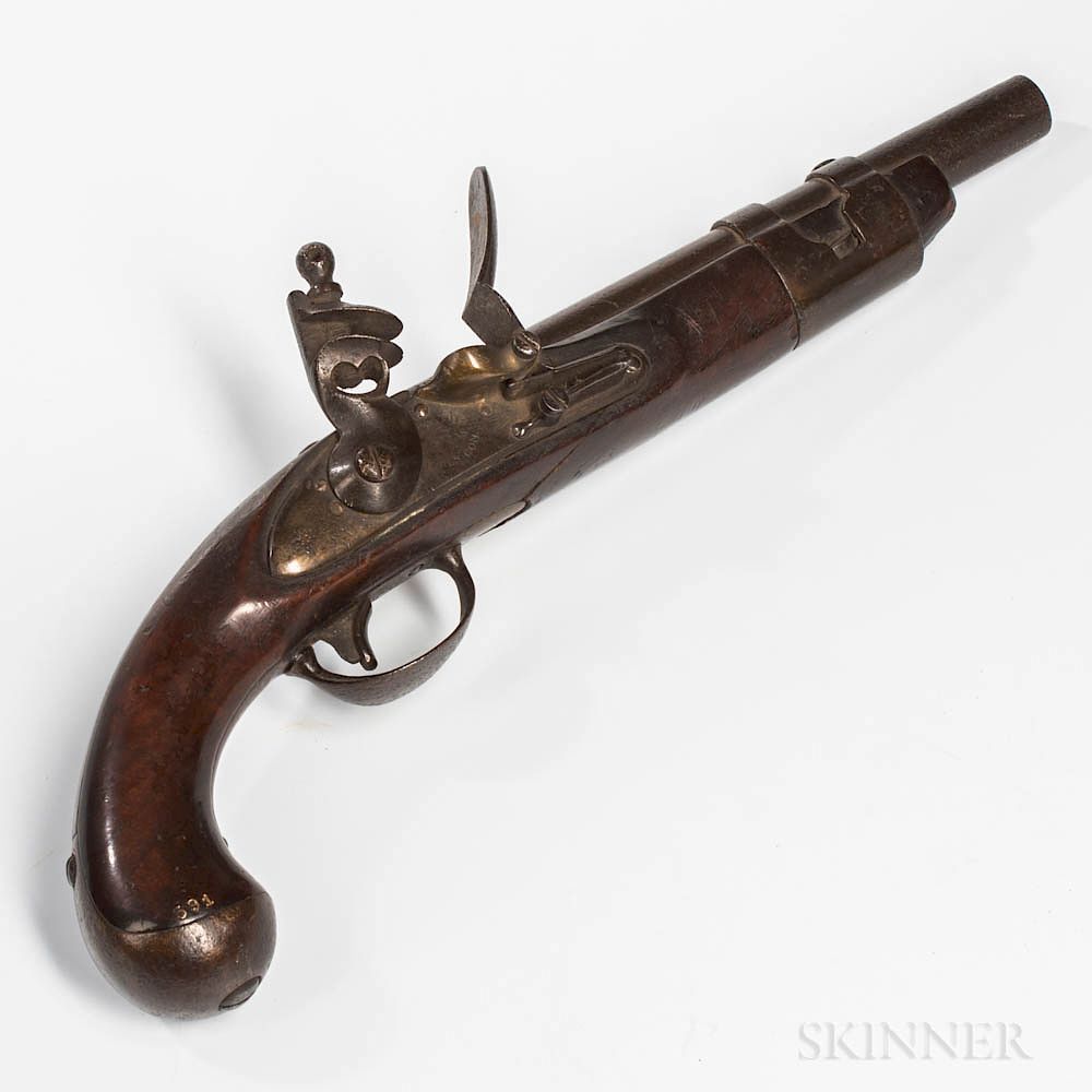 Appraisal: U S Model Flintlock Pistol from the Family of Simeon