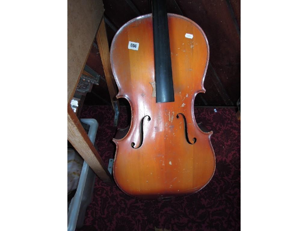 Appraisal: A cello made in Hungary see label inside AF