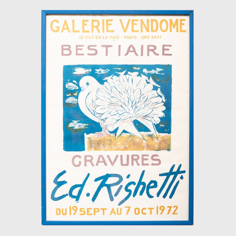 Appraisal: Galerie Vendome Exhibition Poster Lithographic poster x in sight x