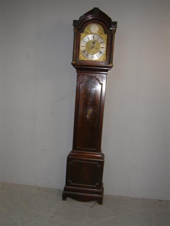 Appraisal: th century mahogany long case clock by Joseph Franklin London