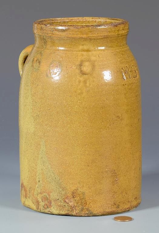 Appraisal: Alabama Pottery Jar Marks for Martin H Eckerbusch Martin Henry