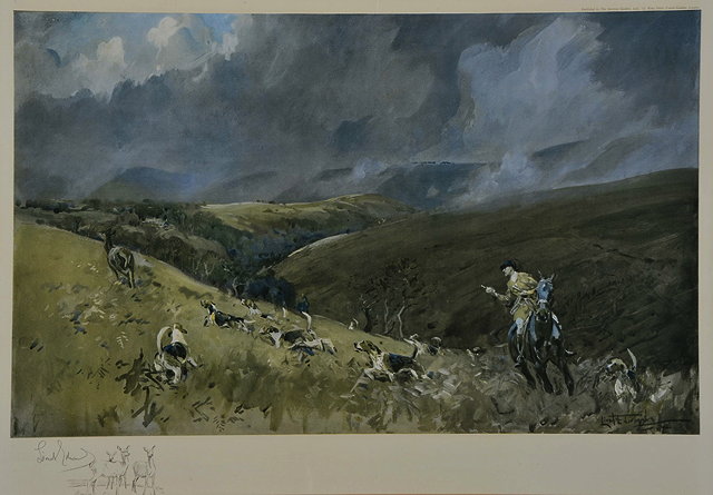 Appraisal: AFTER LIONEL EDWARDS'Hind Hunting - A Fresh Find at Hollowcombe'