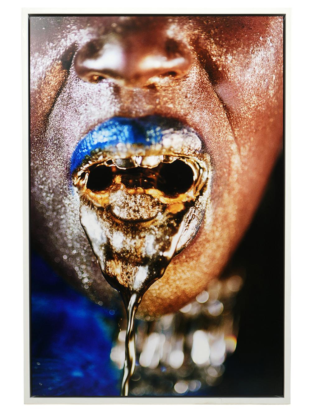 Appraisal: Marilyn Minter American Born 'Wangechi Gold ' dye sublimation print