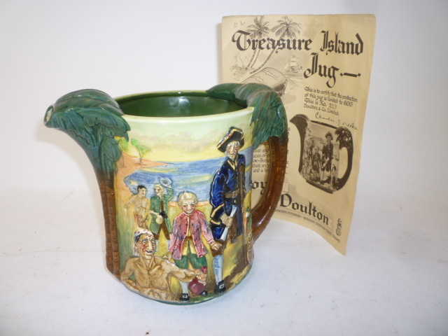 Appraisal: A ROYAL DOULTON EARTHENWARE TREASURE ISLAND JUG designed by Charles