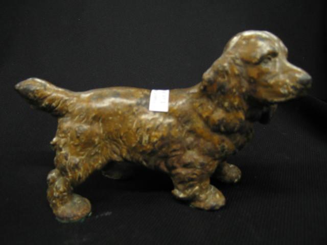 Appraisal: Antique Cast Iron Figural Doorstop of a cocker spaniel original