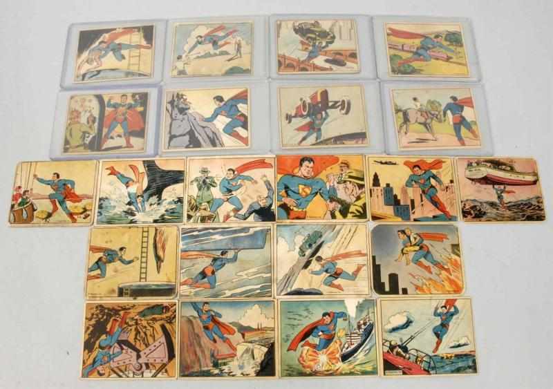 Appraisal: Lot of Superman Gum Cards Description Circa Colorful cardboard cards