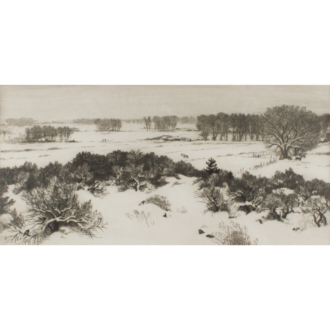 Appraisal: PRINT GENE KLOSS Gene Kloss American - Tranquility of Winter