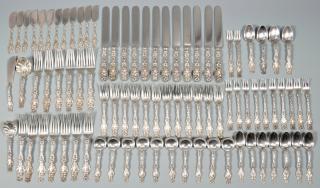 Appraisal: Whiting Sterling Flatware Lily Pattern Whiting Manufacturing Co NY NY