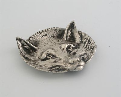 Appraisal: Hunting interest a cast modern fox mask dish by unascribed