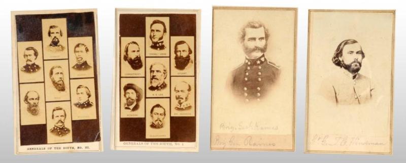 Appraisal: Lot of Generals of the Confederate States CDVs Description Includes