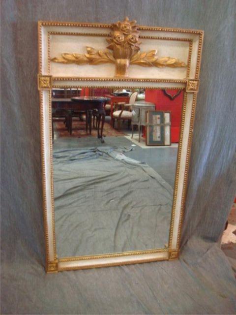 Appraisal: Italian Neoclassical style carved and gilt mirror From a Park