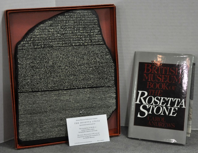 Appraisal: Cast Reproduction of the Rosetta StoneFrom the British Museum Along