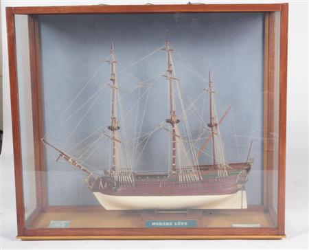 Appraisal: A th century model ship of the 'Norske Love' complete